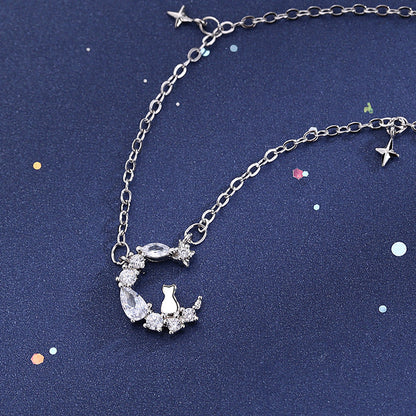 Women's Cat Soft And Adorable Fresh Jewelry Necklaces