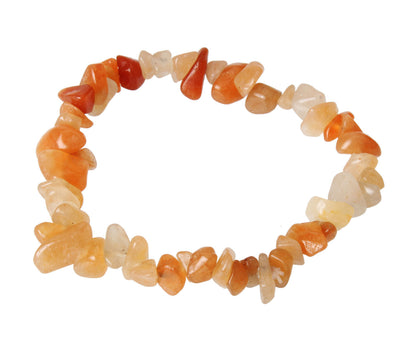 Exaggerated Natural Colorful Gravel Elastic Wristband Bracelets