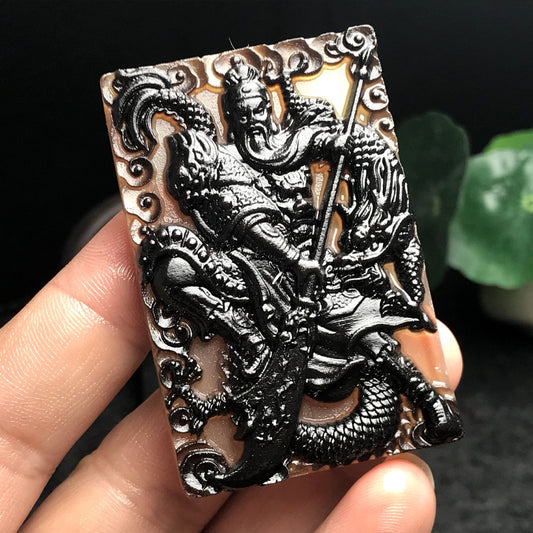 Horn Natural Cavel Carved Buddha Tranquility And Bracelets