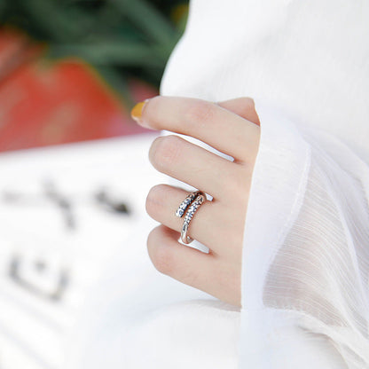 Women's Hoop One Pair Lovers Index Finger Antique Rings