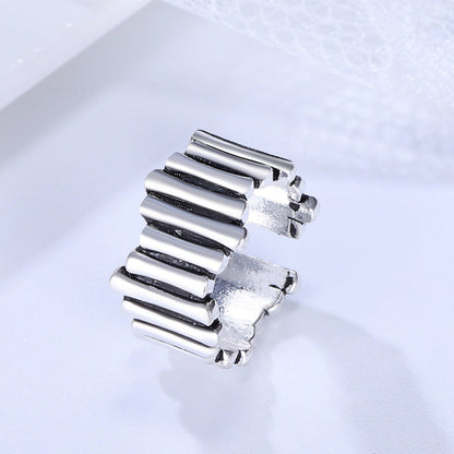 Creative Vintage Stripe Female Fashion Personality Winding Rings