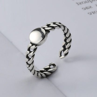 Knuckle Distressed Antique Retro Artistic Round Rings