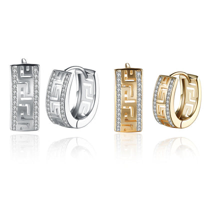 Women's Versatile Sanskrit Diamond Personality Accessories Earrings