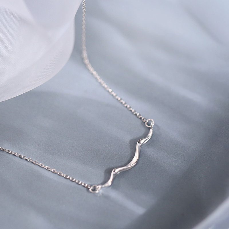 Shoreline Wave Literary Retro Simplicity Design Necklaces