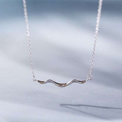 Shoreline Wave Literary Retro Simplicity Design Necklaces