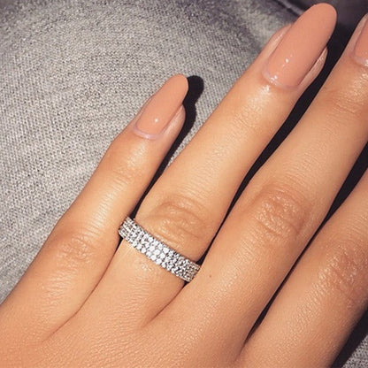 Women's Fashion Secret Inlaid Zircon Everyday Joker Accessories Rings