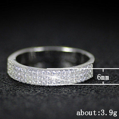 Women's Fashion Secret Inlaid Zircon Everyday Joker Accessories Rings
