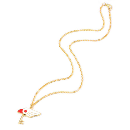 Anime Peripheral Magic Card Cherry Stick Cute Necklaces