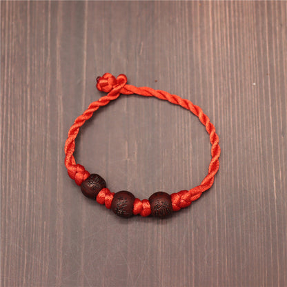 Women's & Men's & Charm Wrist String And Simple Thick Type Red Rope Bracelets