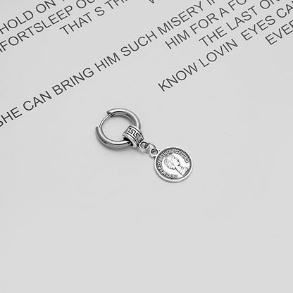 Chain Tassel Hip Hop Punk Skull Earrings