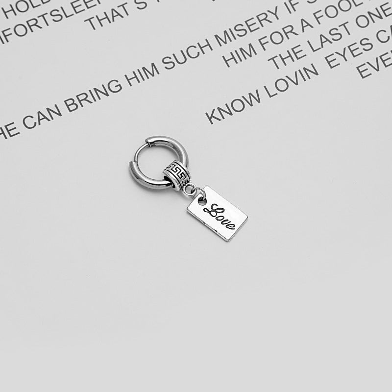 Chain Tassel Hip Hop Punk Skull Earrings