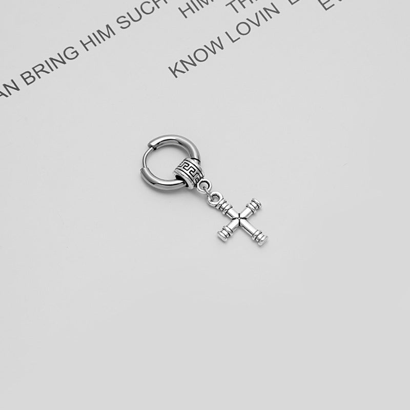 Chain Tassel Hip Hop Punk Skull Earrings