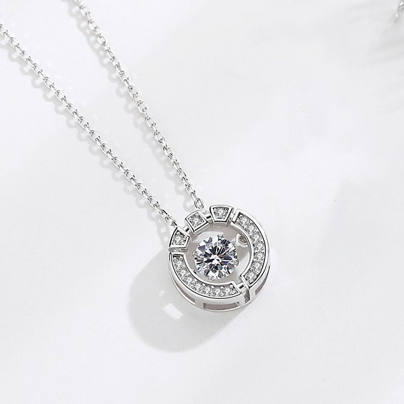 Women's Sterling Sier Simple Cold Style Rose Necklaces