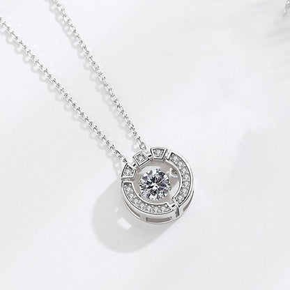 Women's Sterling Sier Simple Cold Style Rose Necklaces