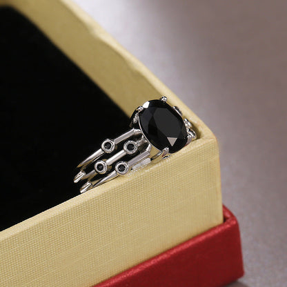 Women's Shi Ornament Fashion Engagement Gift Hand Rings