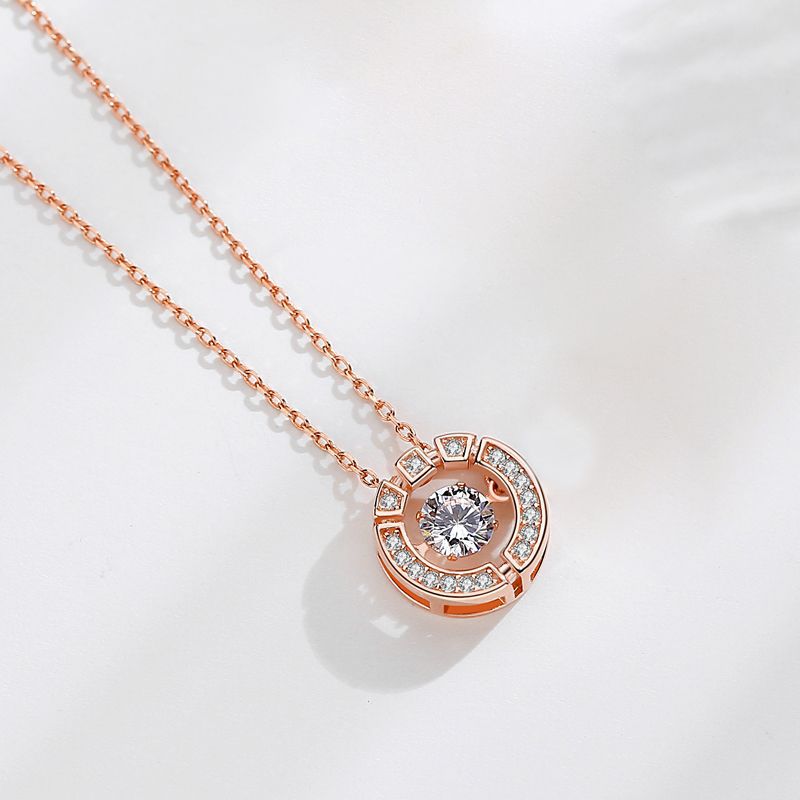 Women's Sterling Sier Simple Cold Style Rose Necklaces