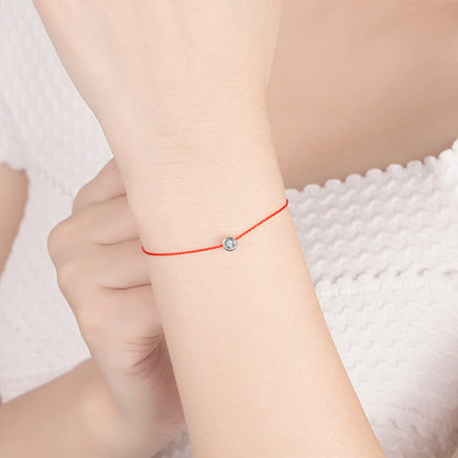 Rope Single Diamond Copper Plating Rose Bracelets