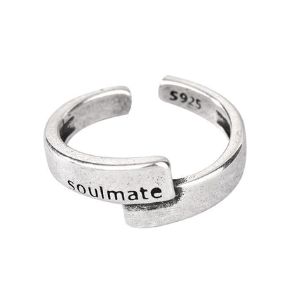 Smiley Hemp Rope Open Minimalist Creative Rings