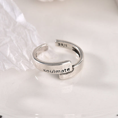 Smiley Hemp Rope Open Minimalist Creative Rings