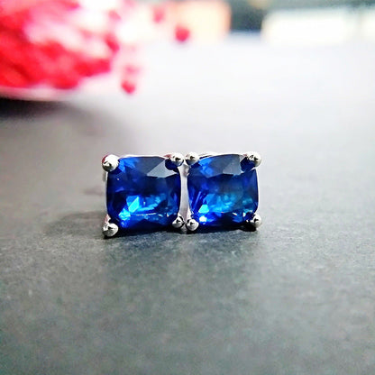 Women's Fashion Starry Sky Blue Colorful Crystals Earrings