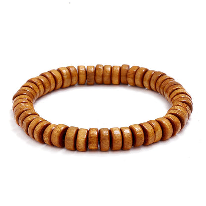 Single Circle Prayer Beads Wooden Bead Bracelets