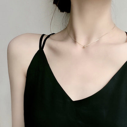 Fashion Elegant Small Beads Fine Clavicle Chain Personalized Cold Necklaces