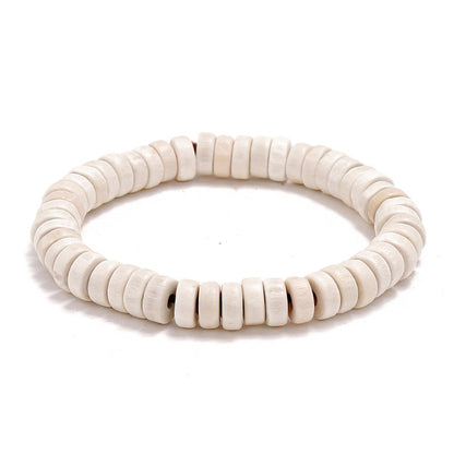 Single Circle Prayer Beads Wooden Bead Bracelets