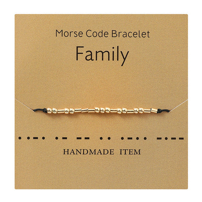 Moss Password Alphabet Number Couple Golden Bracelets