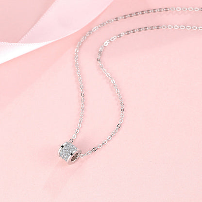 Full Diamond Jewelry Sier Small Waist Sterling Necklaces