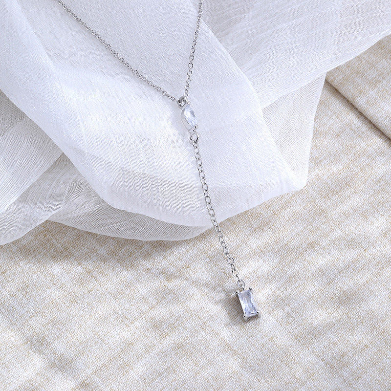Diamond Pendant Chain Clavicle Female Simple Necklaces