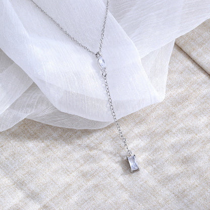 Diamond Pendant Chain Clavicle Female Simple Necklaces