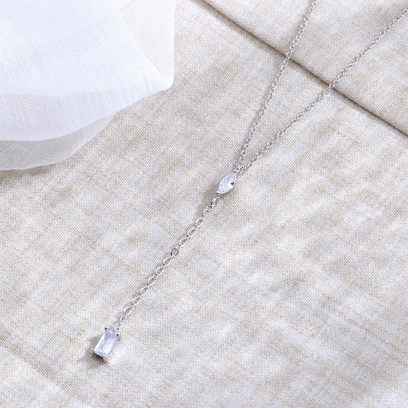 Diamond Pendant Chain Clavicle Female Simple Necklaces