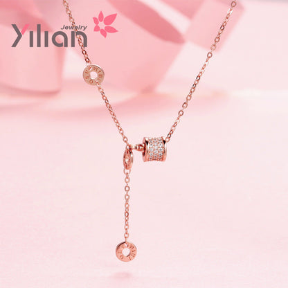 Full Diamond Jewelry Sier Small Waist Sterling Necklaces