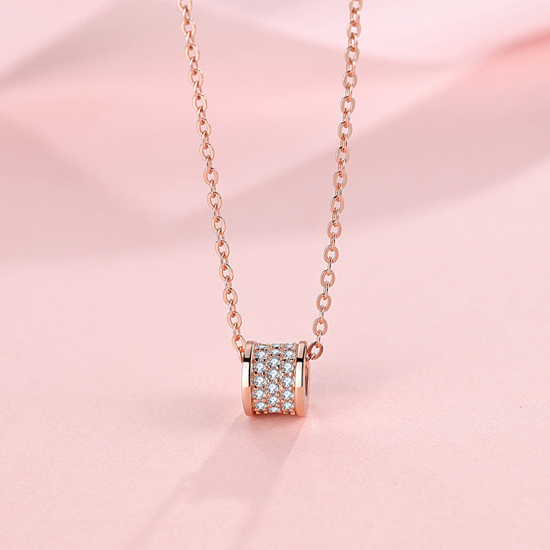 Full Diamond Jewelry Sier Small Waist Sterling Necklaces