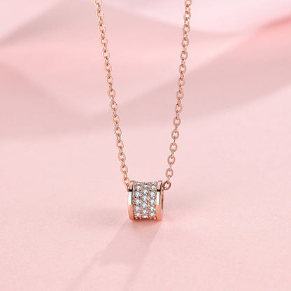 Full Diamond Jewelry Sier Small Waist Sterling Necklaces