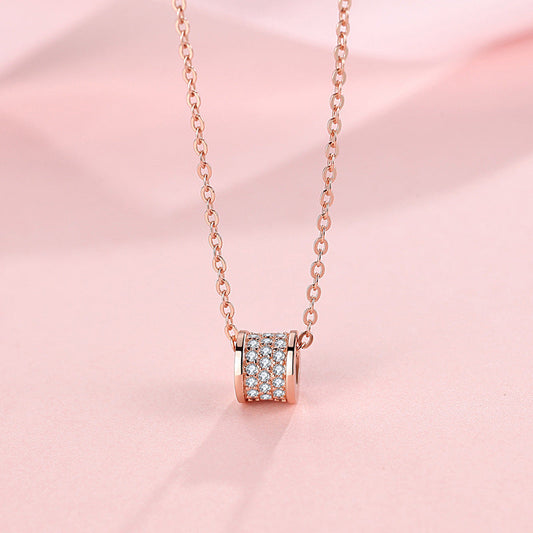 Full Diamond Jewelry Sier Small Waist Sterling Necklaces