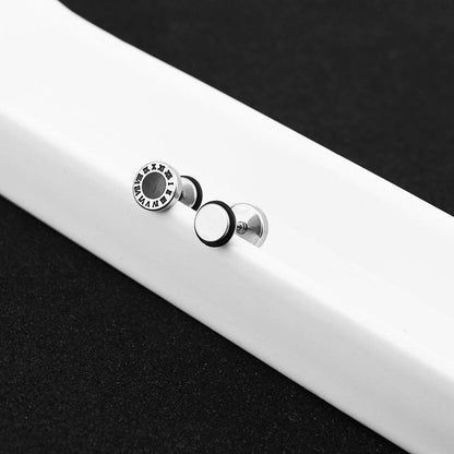 Women's & Men's Basic Classic Barbell Roman Digital Screw Rings