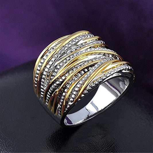 Women's & Men's & Ornament Fashion Luxurious Exaggerating Full Diamond Loop Rings