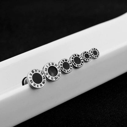 Women's & Men's Basic Classic Barbell Roman Digital Screw Rings