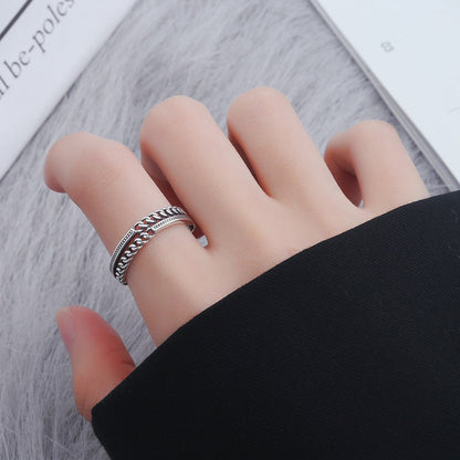 Index Finger Female Hipster Adjustable Tail Retro Rings