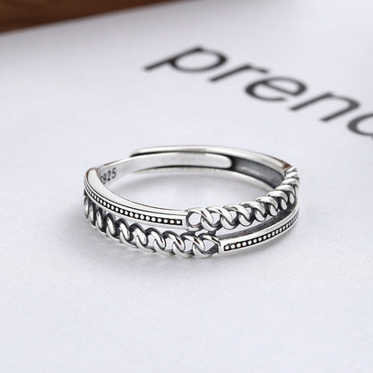 Index Finger Female Hipster Adjustable Tail Retro Rings