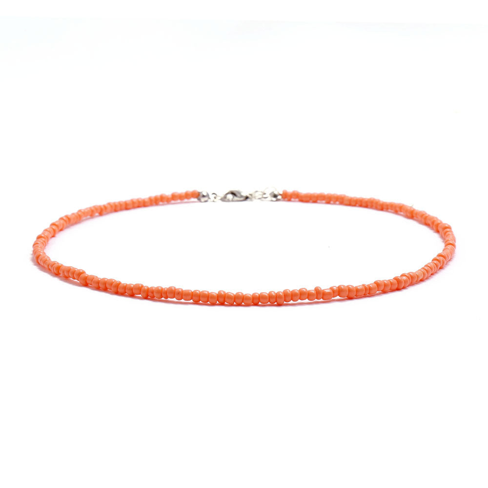 Women's Bohemian Short Handmade Fashion Color Bead Necklaces