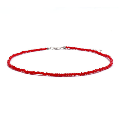 Women's Bohemian Short Handmade Fashion Color Bead Necklaces