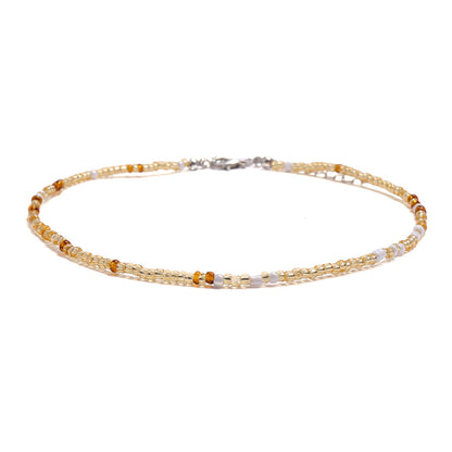 Women's Bohemian Short Handmade Fashion Color Bead Necklaces