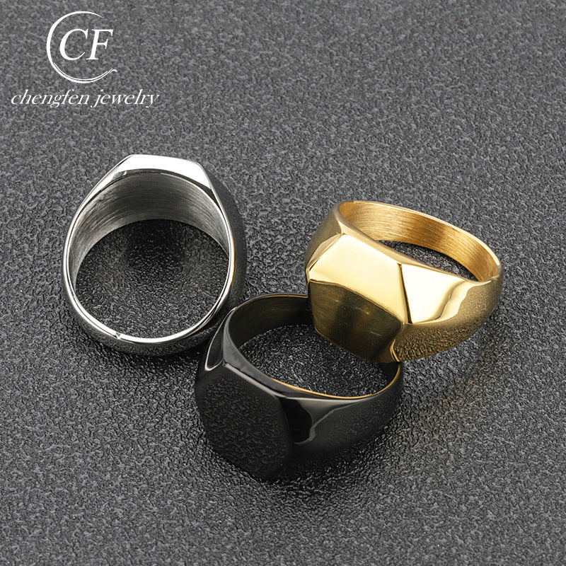 Men's Trendy Stainless Steel Thumb Fashion Titanium Rings