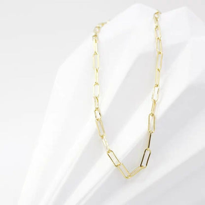 Pretty Sterling Sier Thick Chain Clavicle Necklaces