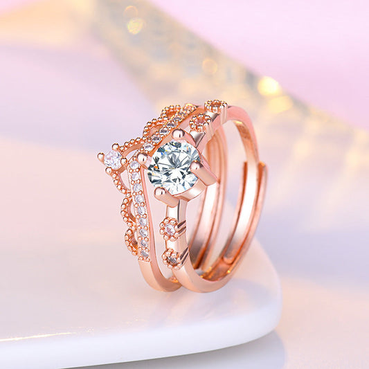 Jewelry Open Crown Female Fashion Personality Rings