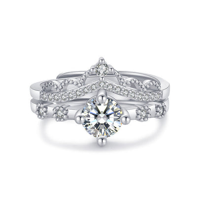 Jewelry Open Crown Female Fashion Personality Rings