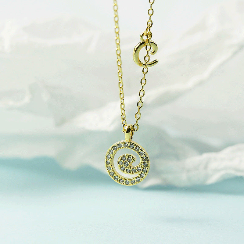 Women's Letter For Diamond Inlaid Clavicle Chain Trendy Necklaces