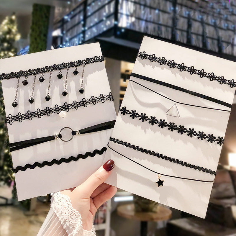 Female Neck Strap Pendant Clavicle Chain Necklaces